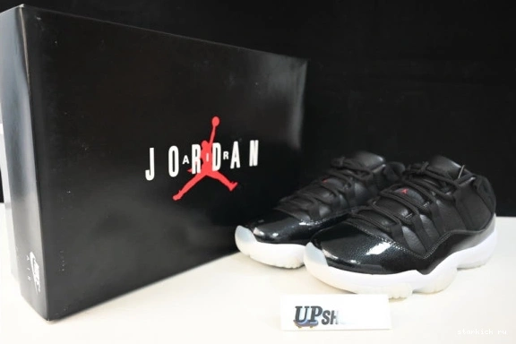 AIR AV2187 AV2187-001 001 BLACK-WHITE LOW 11 RETRO JORDAN 0820